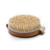 Round Dry Body Brush Soft Boar Bristle Detox Skin Brush