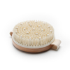 Round Dry Body Brush Soft Boar Bristle Detox Skin Brush
