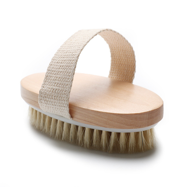 Dry Bath Brush Natural Wood Hand Body Care Brush