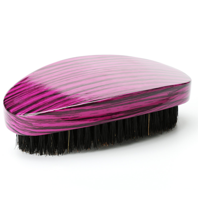 Hard Black Boar Bristle Wave Bruhs